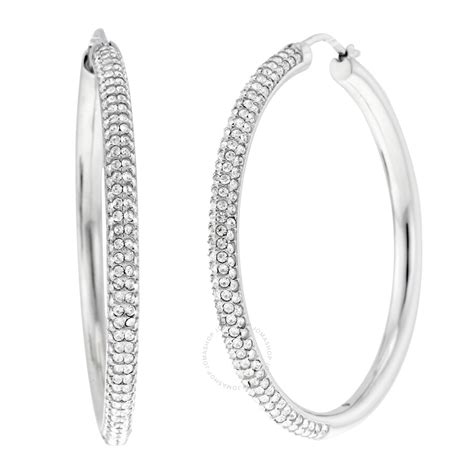 michael kors hoops earrings|michael kors silver drop earrings.